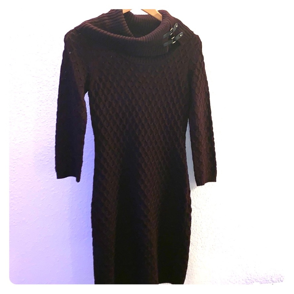 Maroon Sweater Dress
